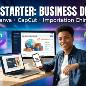 Pack Starter: Créateur de Contenu Mobile (Canva + CapCut)